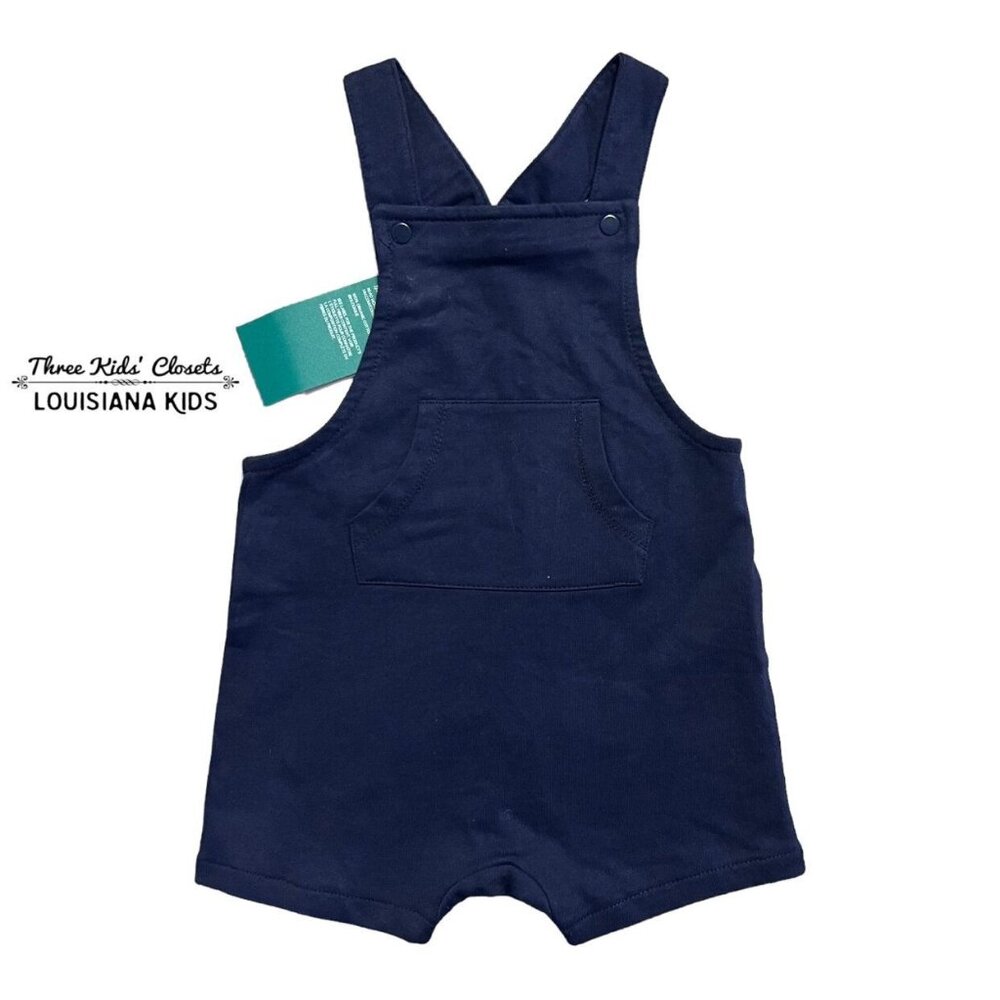 NEW H&M 4-6m Navy Blue Organic Overalls